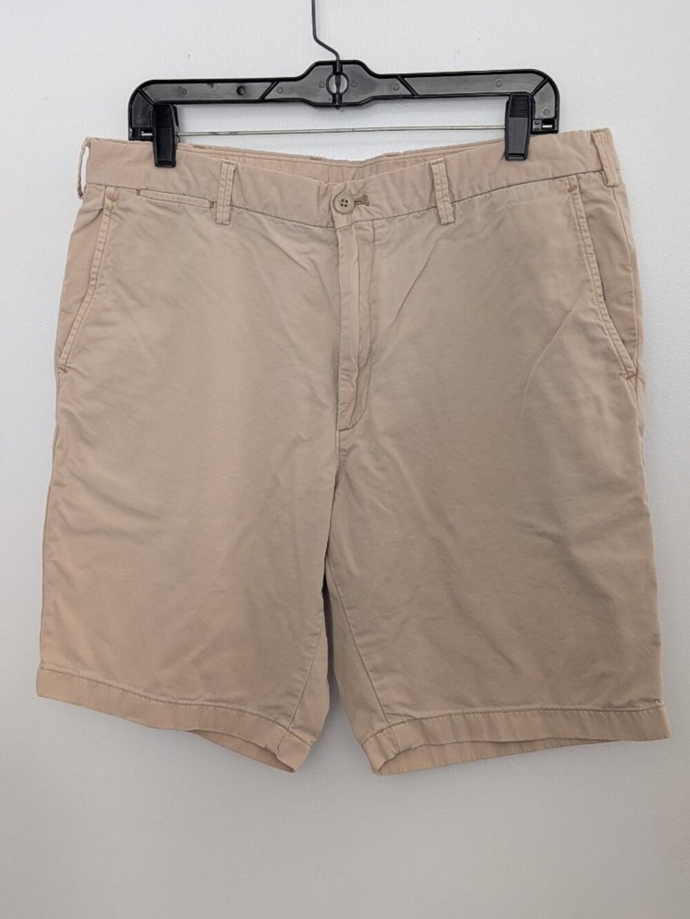 Uniqlo Chino Shorts Mens L Beige Khaki Cotton 33-36 Waist